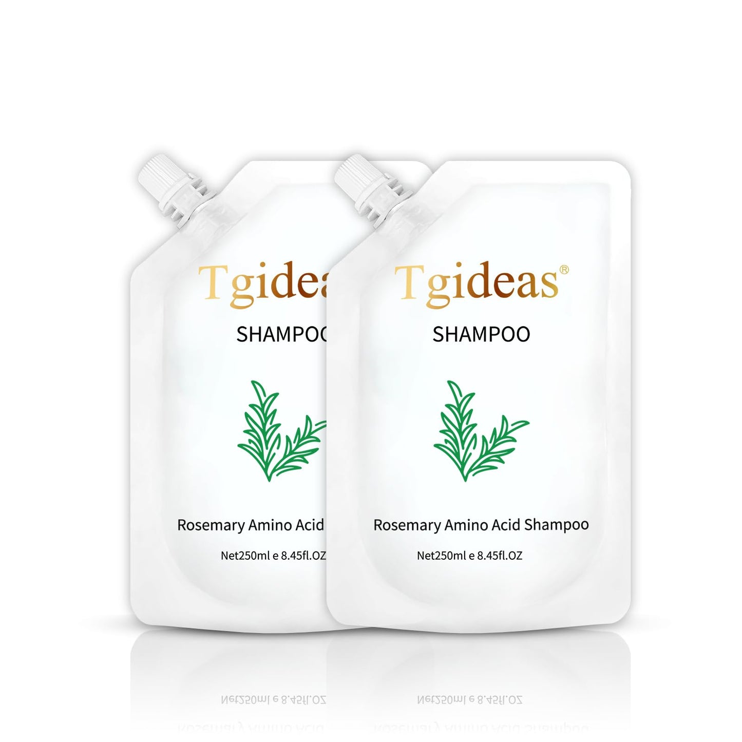 Tgideas Rosemary Amino Acid Shampoo – Hair Growth Support for Thinning Hair, Zinc PCA & Hydrolyzed Silk, 2-Pack