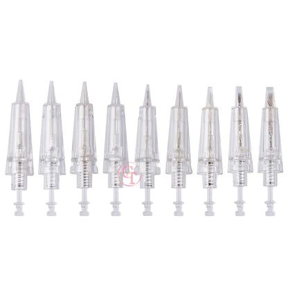 TgoBeauty 30pcs Disposable Tattoo Needle Cartridges for Permanent Makeup – Eyebrow, Eyeliner, Lip (0.18mm-0.30mm) 1P/3P/5P/5F/7F