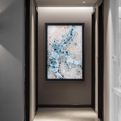 Thames Framed Wall Art Print 66*96cm
