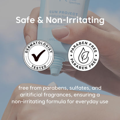 THANKYOU FARMER Sun Project Moisture SPF 40 – Fragrance-Free, No White Cast, Dermatologist Tested, 50ml