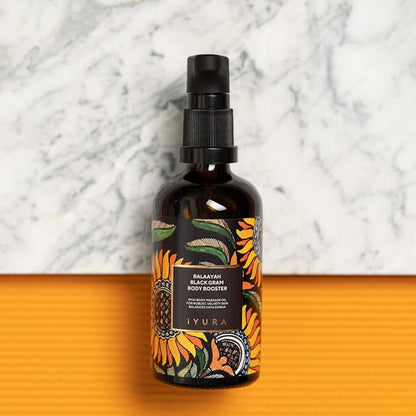 Balaayah Black Gram Body Booster – Firming Ayurvedic Body Oil for Crepey Skin | The Ayurveda Experience (3.38 fl oz)