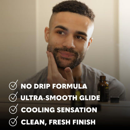 The Beard Club Premium Shaving Gel for Men – Hydrating Clear Gel with Cedar Scent