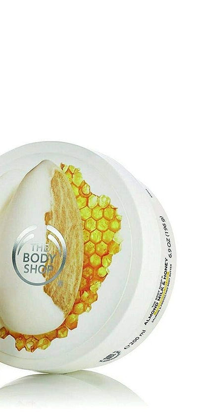 The Body Shop Almond Milk & Honey Soothing and Restoring Body Butter 200ml – Deep Moisture
