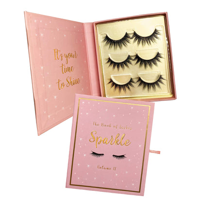 The Book of Lashes: Sparkle Volume 2 – Reusable 3 Pairs (Cruelty Free)