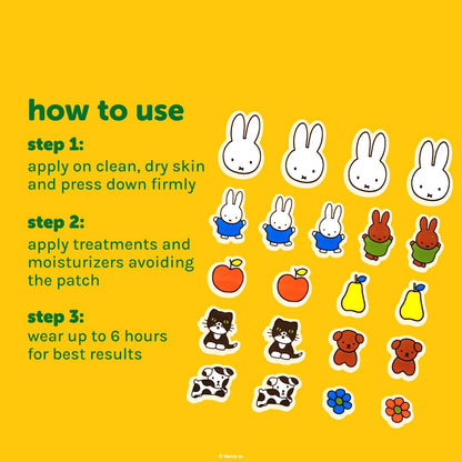 The Crème Shop Miffy Clear Day Patches – Tea Tree & Witch Hazel Hydrocolloid Spot Patches (2 Pack)