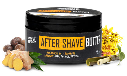 The Cut Buddy After Shave Butter for Men & Women - Moisturizer with Witch Hazel, Shea Butter, Ginger & Willow Bark, 8 oz