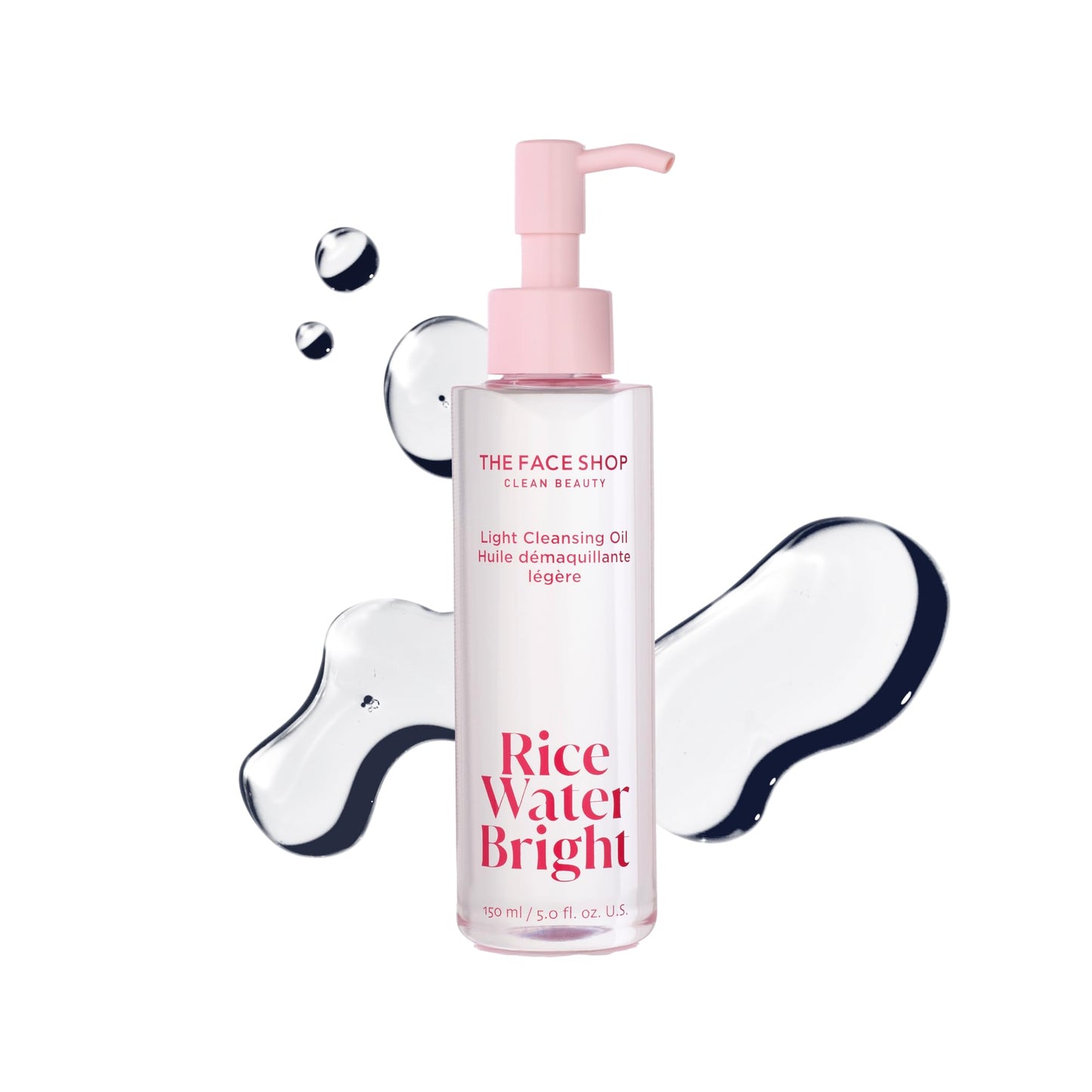 The Face Shop Rice Water Bright Light Facial Cleansing Oil – Vegan Cleanser 150ml