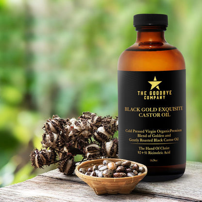 The Goodbye Company Jamaican Black Castor Oil – 100% Pure, Cold-Pressed, 16.9oz