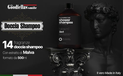 The Goodfellas' smile Tallow N.1 3-in-1 Shower Shampoo for Men | Body Wash, Shampoo & Conditioner | Bold Masculine Scent | Made in Italy