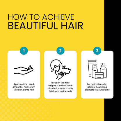 The Hair Diagram Ashley Marie SilkOut Serum – Frizz Control, Strengthening, Shine, Heat Protectant