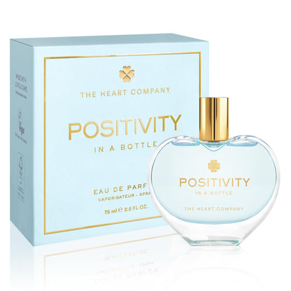THE HEART COMPANY Positivity in a Bottle – Fresh Women’s Perfume, Vegan Gift, 75ml