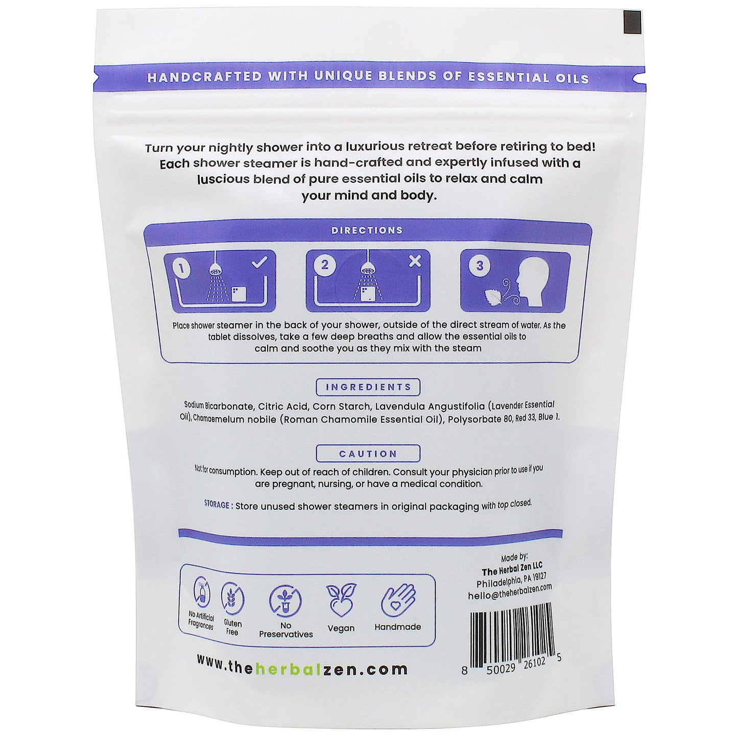 The Herbal Zen Aromatherapy Shower Steamer Gift Set – USA Made Day & Night 20-Piece Bundle