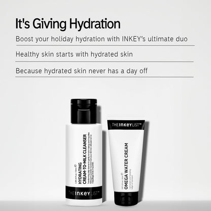 The INKEY List It's Giving Hydration Gift Set – Hydrating Cleanser + Omega Water Cream Duo