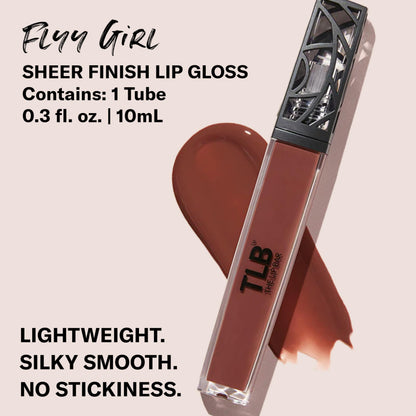 The Lip Bar Flyy Girl Rich Brown Lip Gloss – Gloss Up Sheer Finish