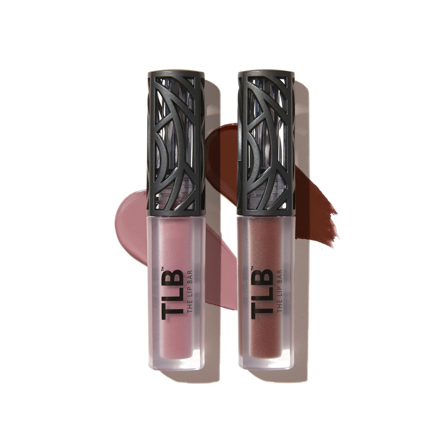 The Lip Bar Nonstop Liquid Matte Lipstick Mini 2-Pack — Curlfriend (Mauve Pink) + Savage (Chocolate Red-Brown)