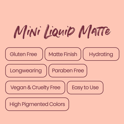 The Lip Bar Nonstop Liquid Matte Lipstick Mini 2-Pack — Curlfriend (Mauve Pink) + Savage (Chocolate Red-Brown)