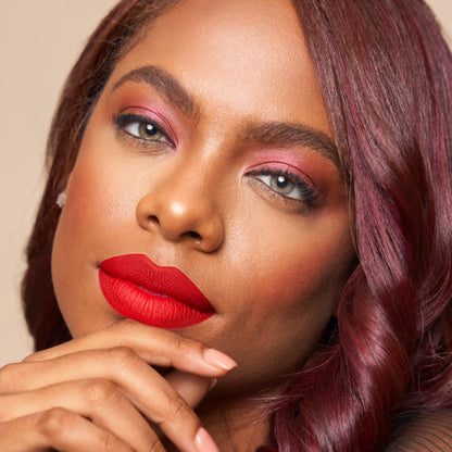 The Lip Bar - Nonstop Liquid Matte Lipstick in Hot Mama (Deep Rich Brown) | High Pigment, One-Swipe, Long-Lasting