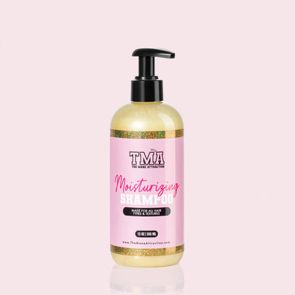 The Mane Attraction Moisturizing Shampoo – Hydrating, Sulfate-Free Cleanser for Curly & Natural Hair (12 oz)