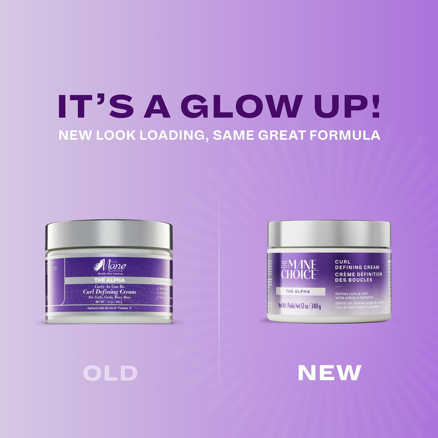 The Mane Choice Alpha Curly As Can Be Curl Defining Cream – 12 oz, Biotin & Vitamin E, Paraben-Free