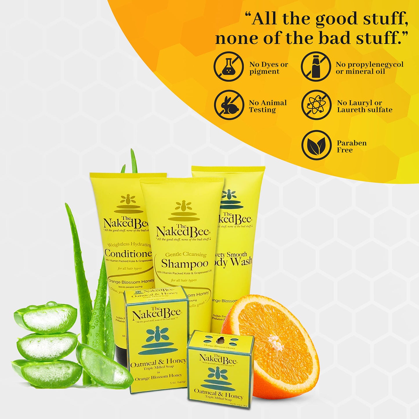 The Naked Bee Coconut & Honey Moisturizing Hand & Body Lotion – 6.7 oz, 2 Pack