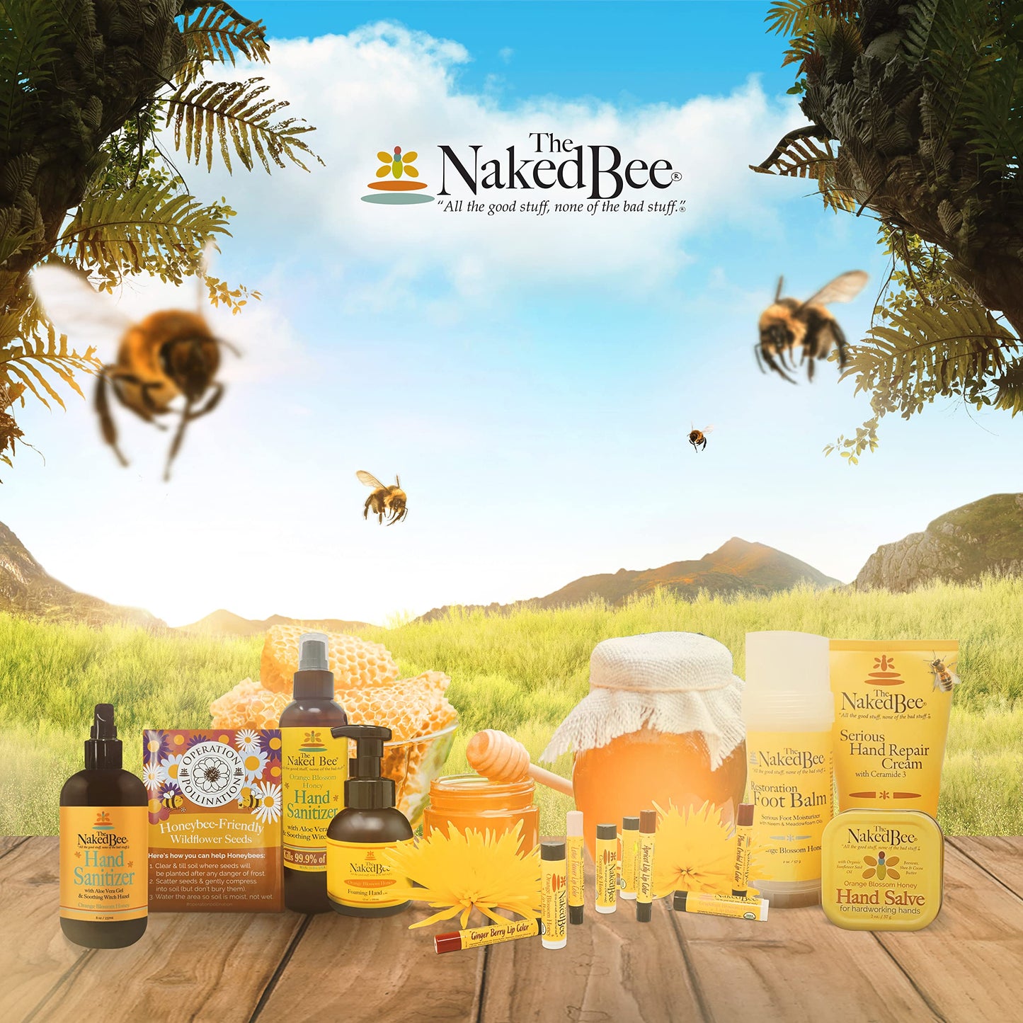 The Naked Bee Grapefruit Blossom Honey Hand Repair Cream with Ceramide 3 – 2 Pack