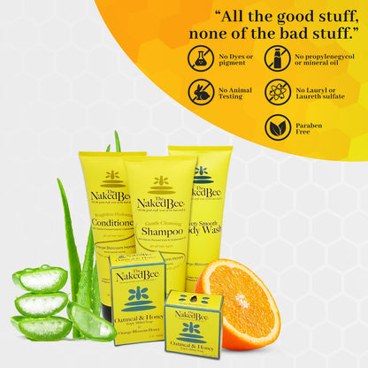 The Naked Bee Orange Blossom Honey Hand and Body Lotion 2-Pack – 2.25 oz Each