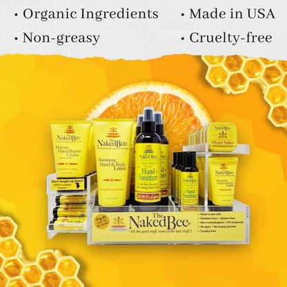 The Naked Bee Organic Orange Blossom Honey Lip Balm - 3 Pack