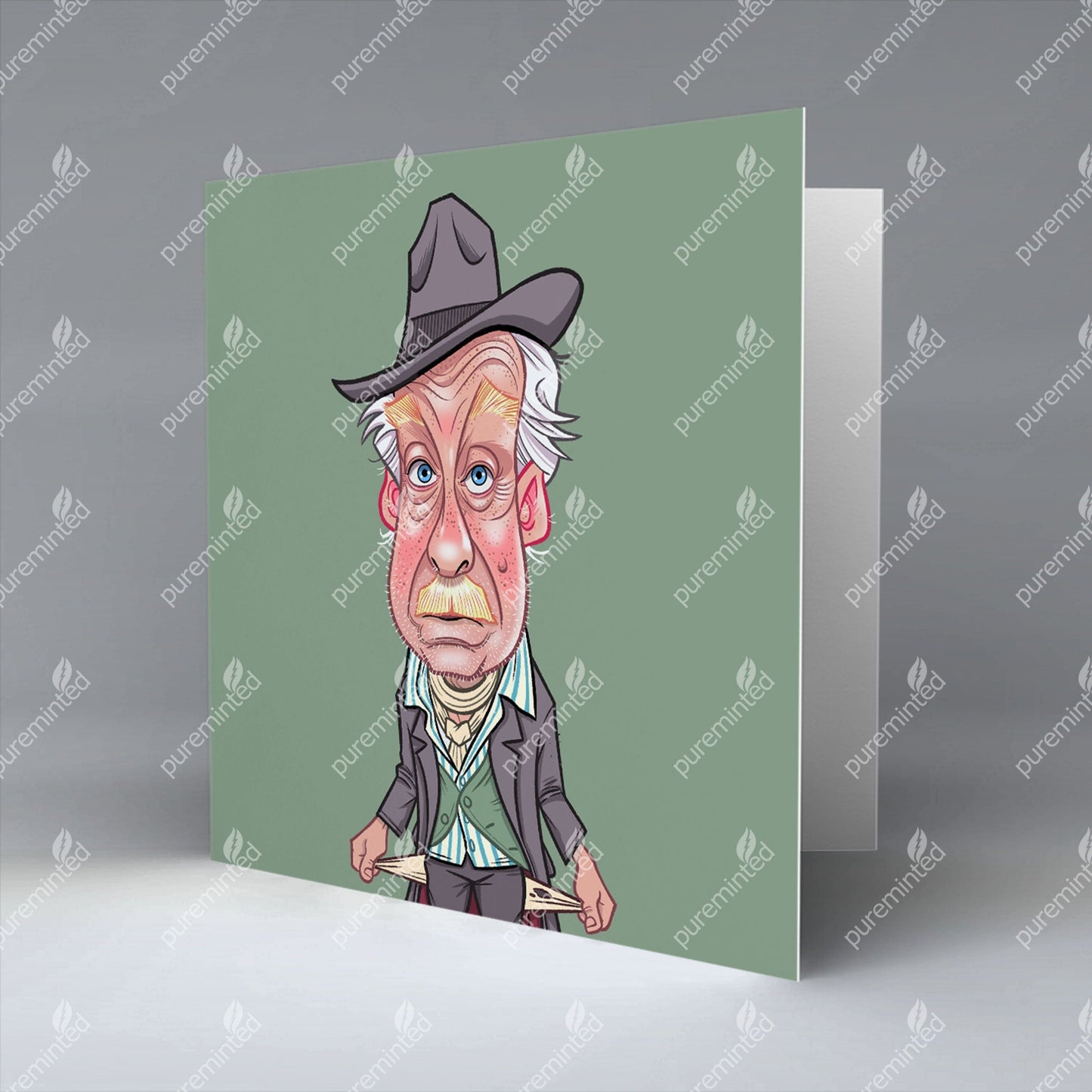 The Old Timer - Greetings Card