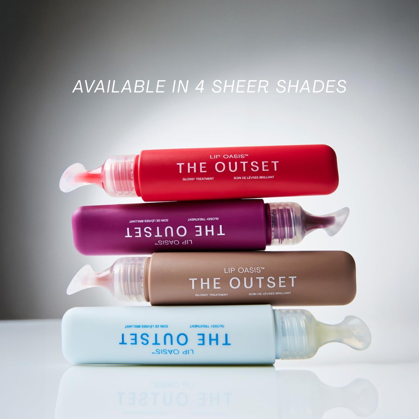 The Outset Lip Oasis Hydrating Lip Balm & Repair Serum — Mirage Sheer Tint, Clean Vegan Lip Care
