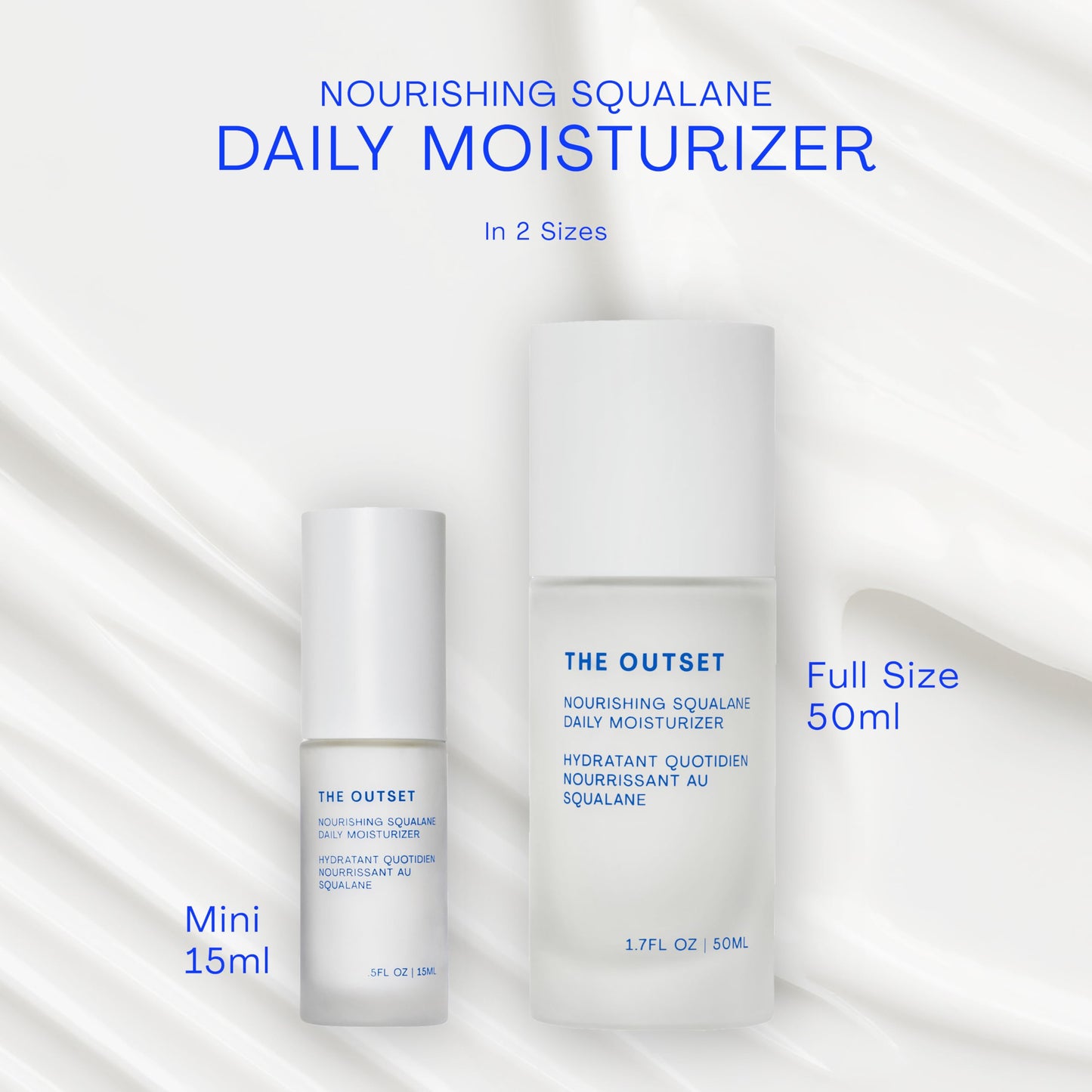 The Outset Squalane Daily Face Moisturizer – Hydrating, Fragrance-Free Vegan Skincare for Sensitive Skin