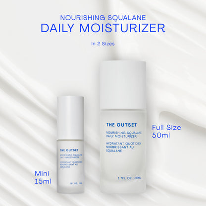 The Outset Squalane Daily Face Moisturizer – Hydrating, Fragrance-Free Vegan Skincare for Sensitive Skin