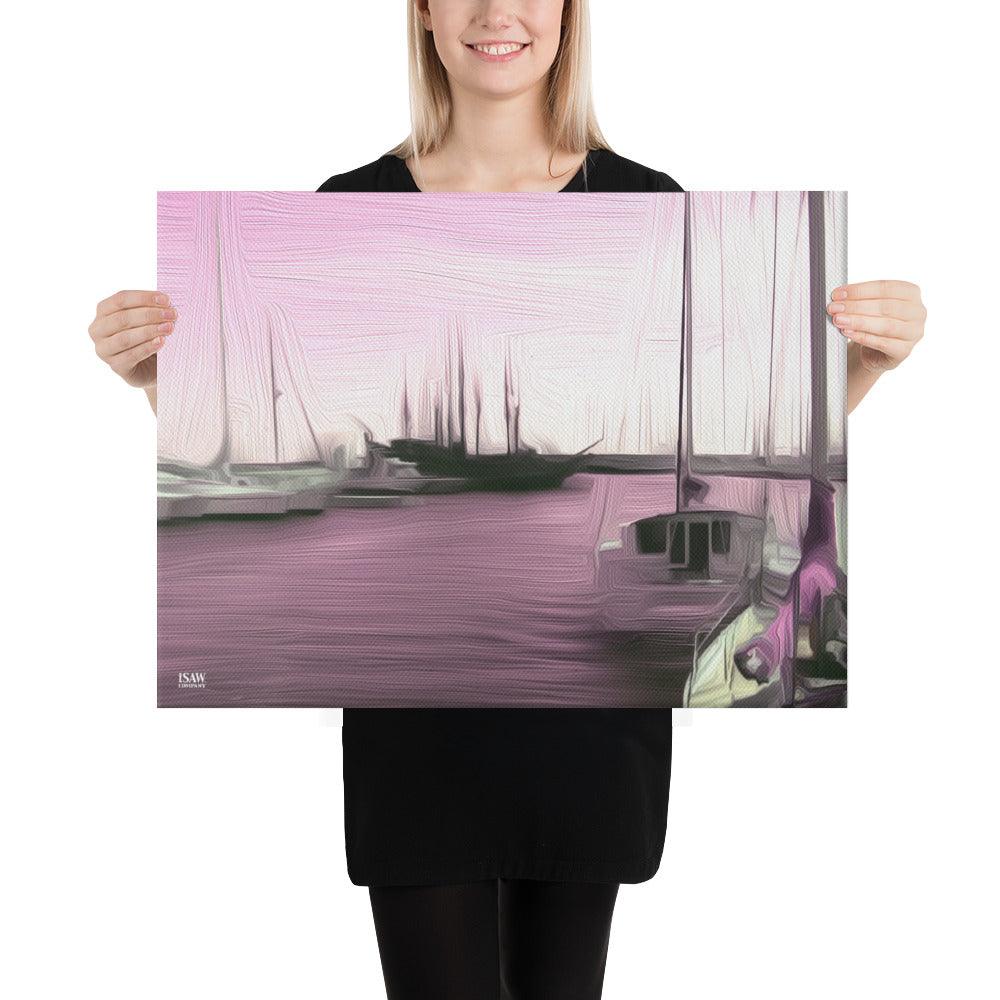 The Sleeping Yachts (at Evening) - Canvas Print