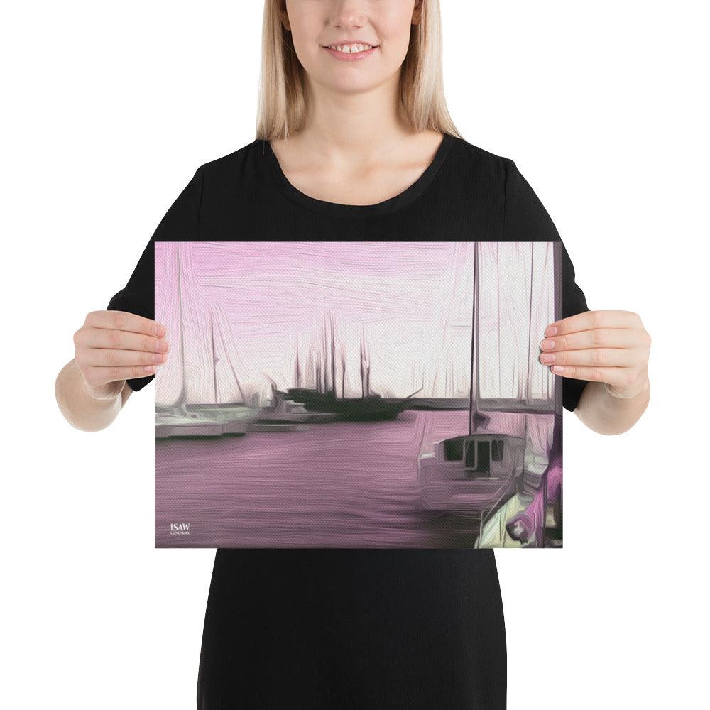 The Sleeping Yachts (at Evening) - Canvas Print