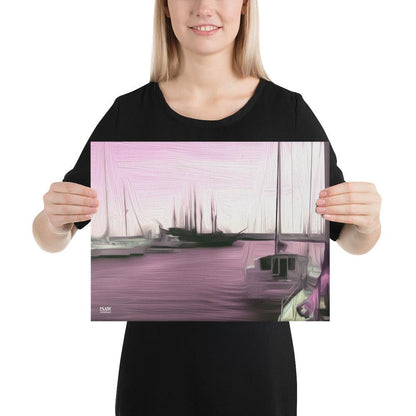 The Sleeping Yachts (at Evening) - Canvas Print