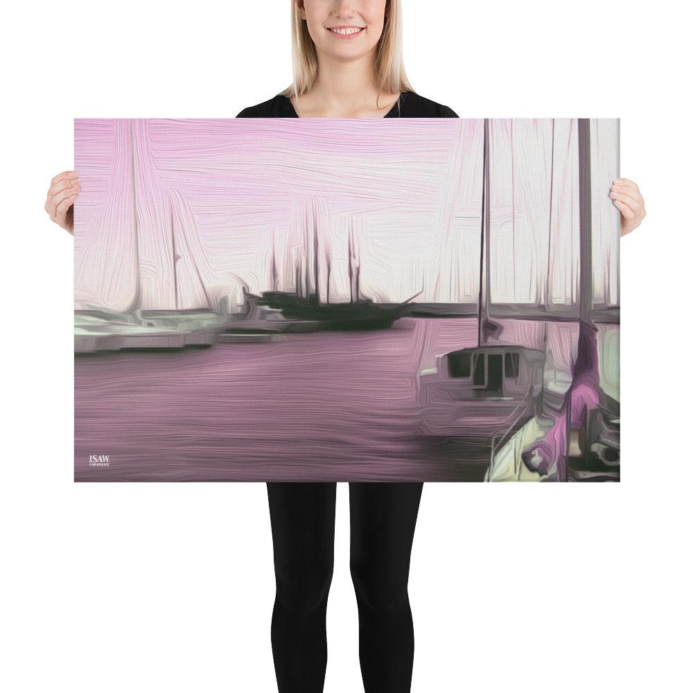 The Sleeping Yachts (at Evening) - Canvas Print