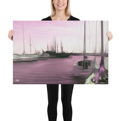The Sleeping Yachts (at Evening) - Canvas Print