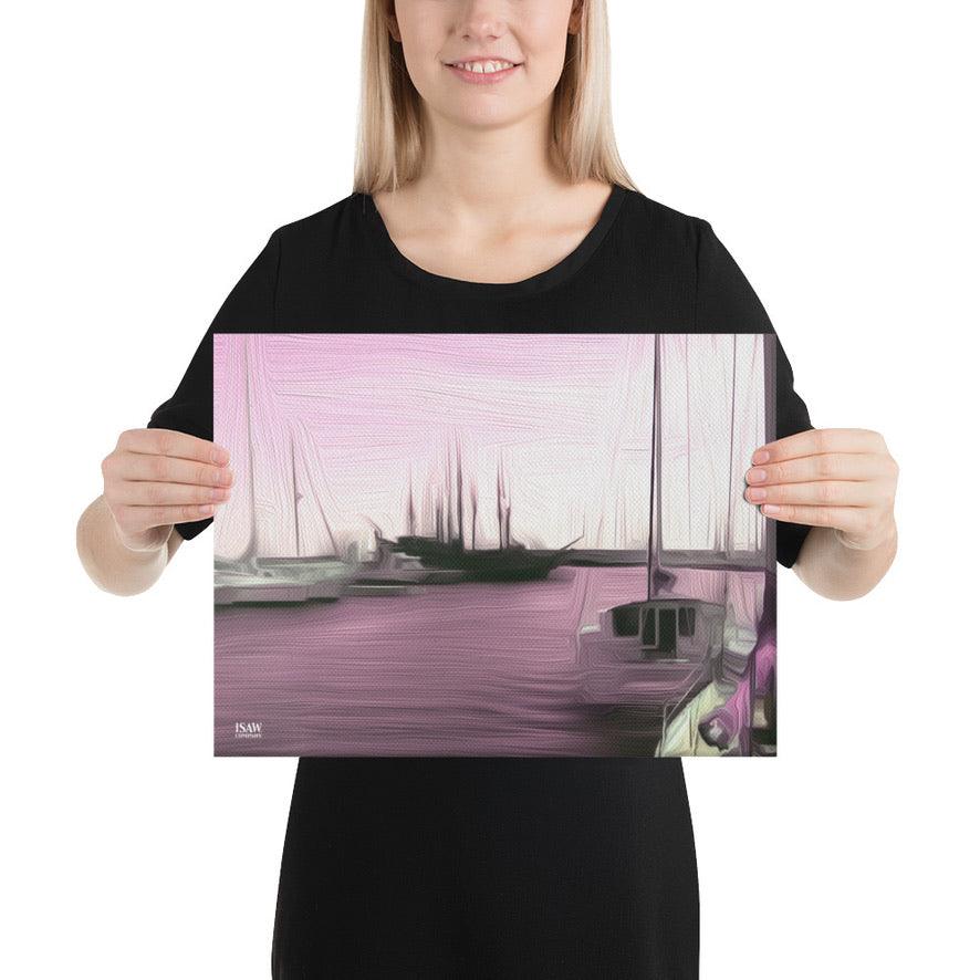 The Sleeping Yachts (at Evening) - Canvas Print