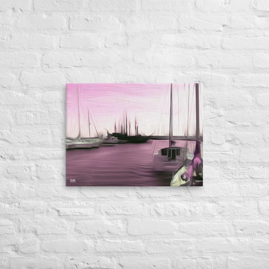 The Sleeping Yachts (at Evening) - Canvas Print