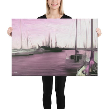 The Sleeping Yachts (at Evening) - Canvas Print