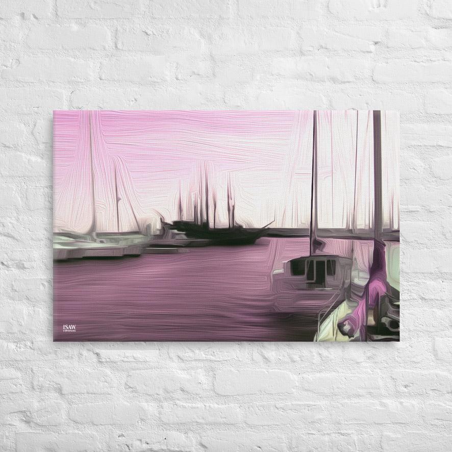 The Sleeping Yachts (at Evening) - Canvas Print