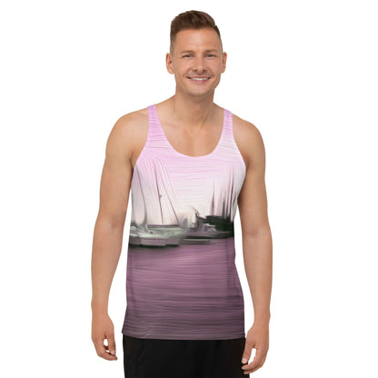 The Sleeping Yachts (at Evening) - Mens Tank Top