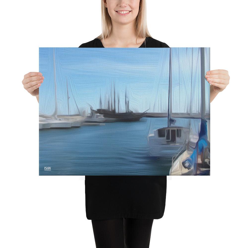The Sleeping Yachts (at Morning) - Canvas Print