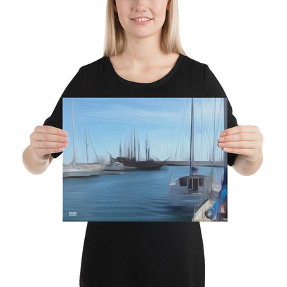 The Sleeping Yachts (at Morning) - Canvas Print