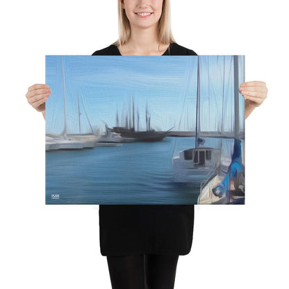 The Sleeping Yachts (at Morning) - Canvas Print