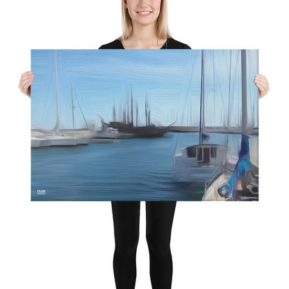 The Sleeping Yachts (at Morning) - Canvas Print