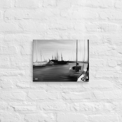 The Sleeping Yachts (at Night) - Canvas Print