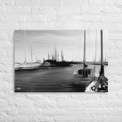 The Sleeping Yachts (at Night) - Canvas Print