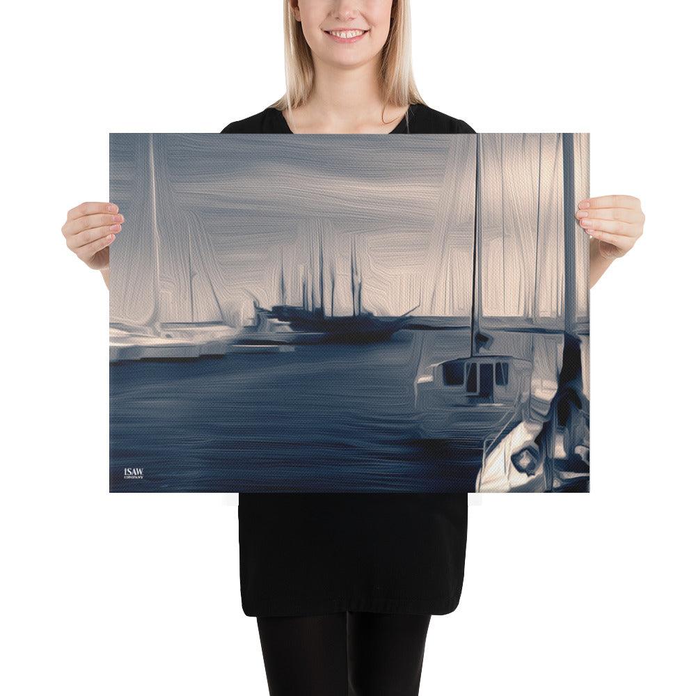 The Sleeping Yachts (at Sunrise) - Canvas Print