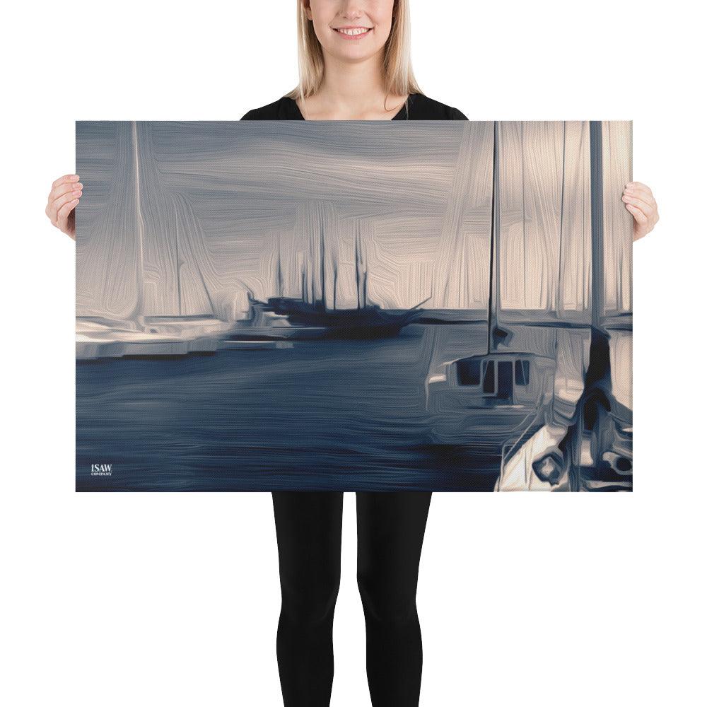 The Sleeping Yachts (at Sunrise) - Canvas Print