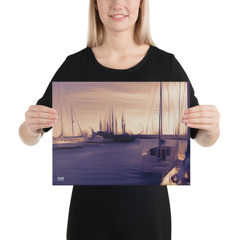 The Sleeping Yachts (at Sunset) - Canvas Print